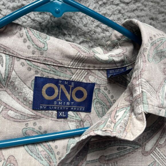 ONO Hawaiian Shirt Mens XL Aloha Camp Tropical Button Up Short Sleeve - Picture 5 of 15
